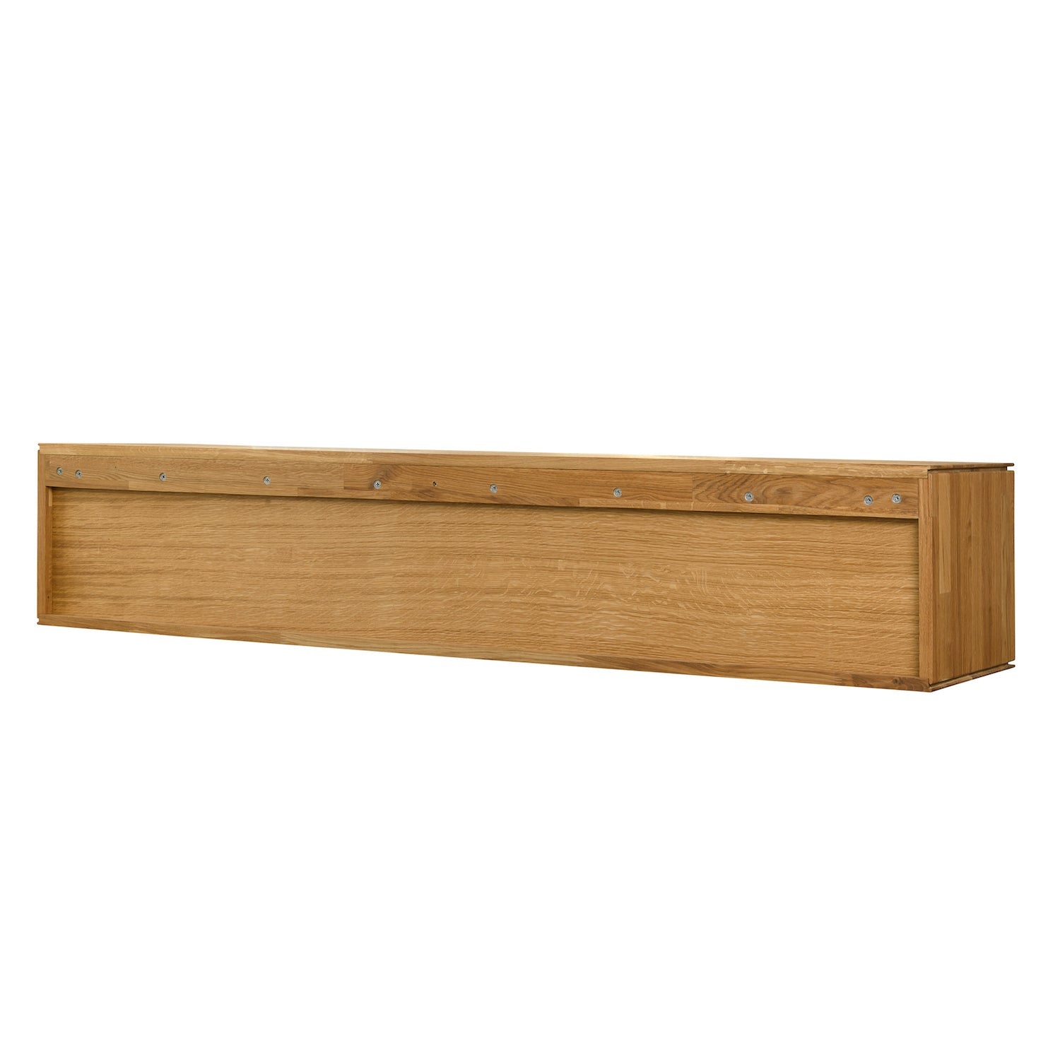 NordicStory Armario flotante de madera maciza de roble armario de pared